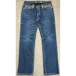 Coogi Women's Embroidered 5 Pocket‎ Denim Jeans Size 13/14